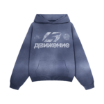 Blue Washed Motion Hoodie