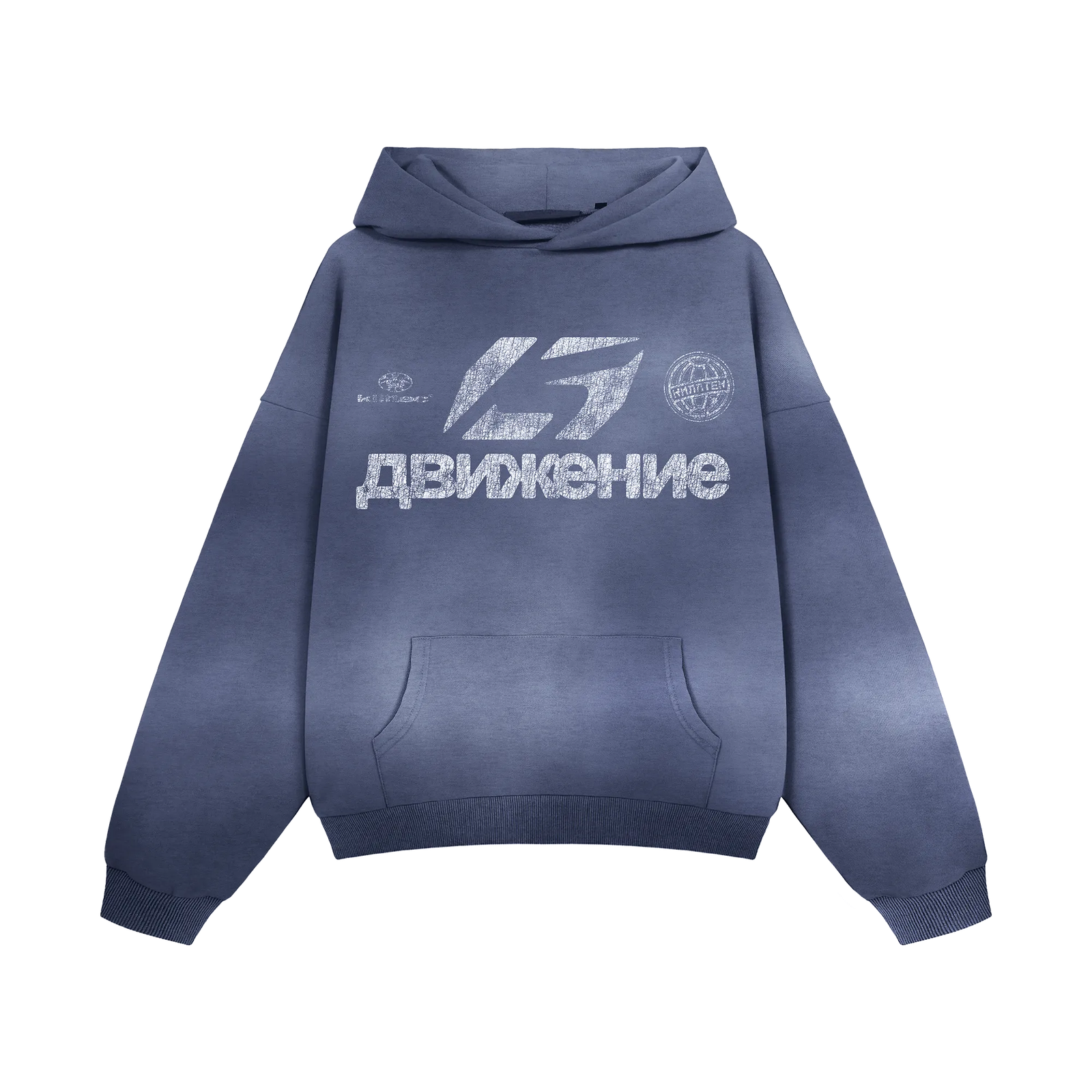 Blue Washed Motion Hoodie Blue Washed Motion Hoodie